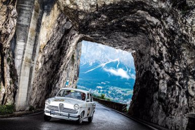 Coppa d&#39;Oro delle Dolomiti - 1 Class: G. Moceri - D. Bonetti su Alfa Romeo Giulietta TI
